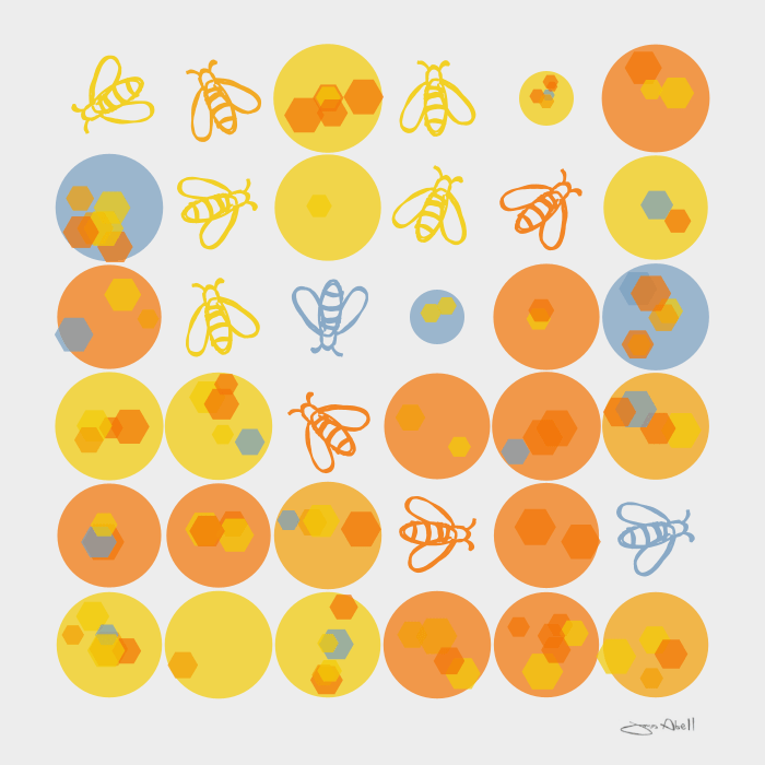 py5 grid with drawing 6x6 grid python art v3 signed