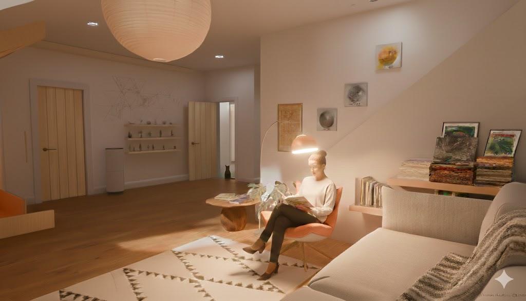 Apartment Blender render upgraded with Google Gemini
