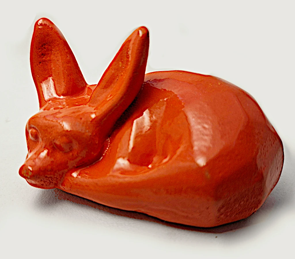 Resin Cast Fox From 3DPrint. www.honeymilkcoffee.com