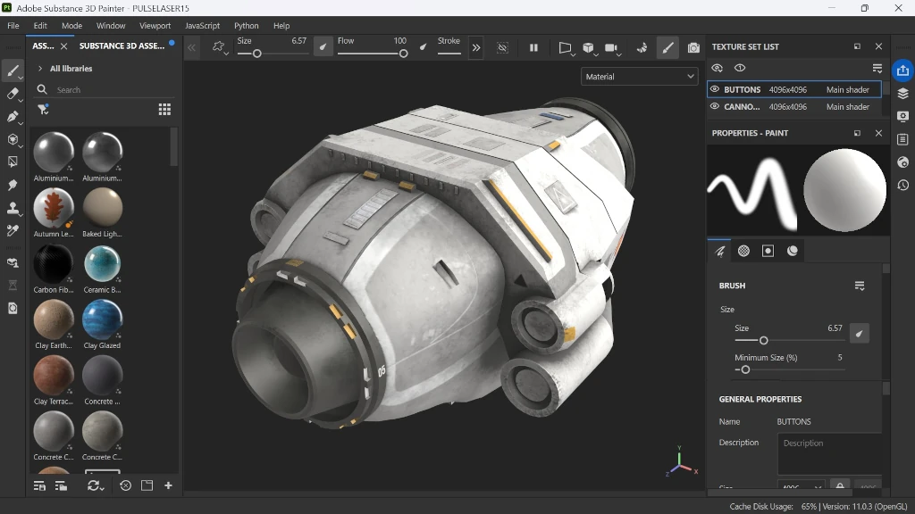 Substance Painter Ion Cannon