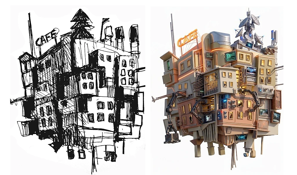 Nano Banana drawing to image