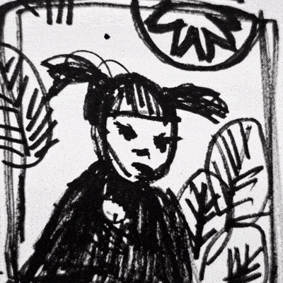 Cambodian Girl In Park Animation