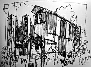 Phnom Penh Urban Sketch