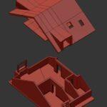 3ds Max orthographic interior design