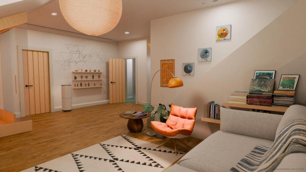 Lounge render Blender Scotland